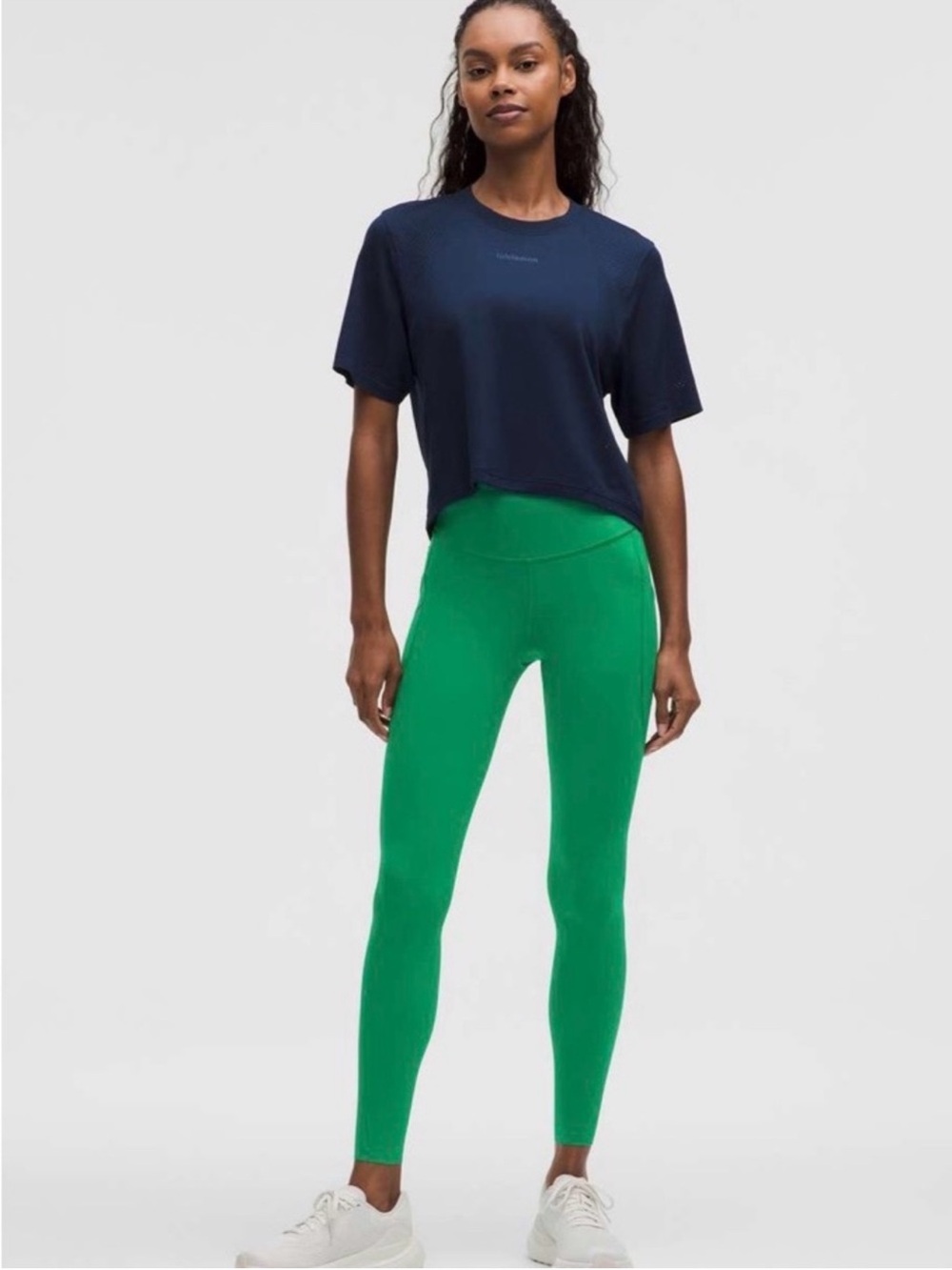 Lululemon Fast and Free HR Tight 25” Pockets Raceway Green Size 2